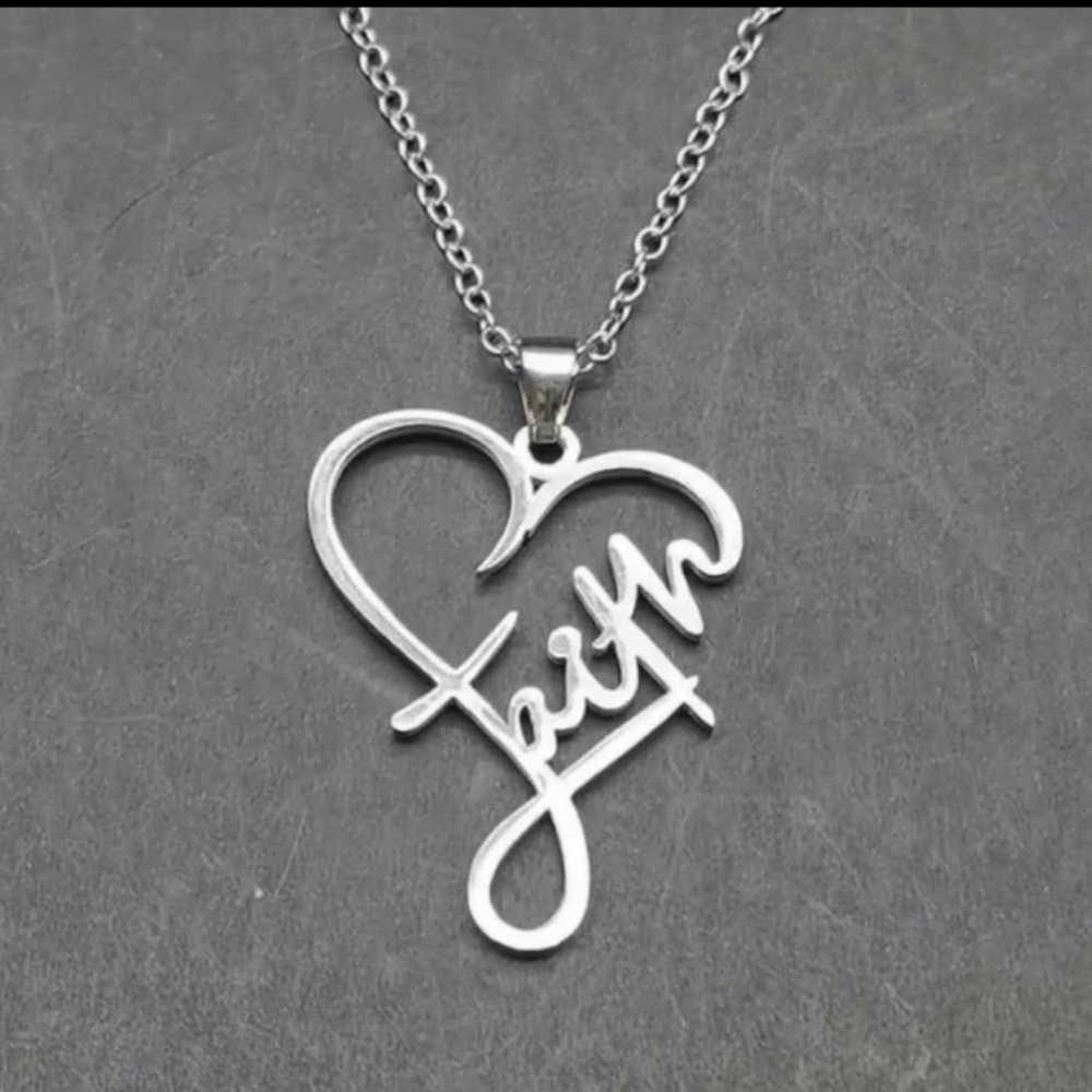 Faith Stainless Steel Necklace